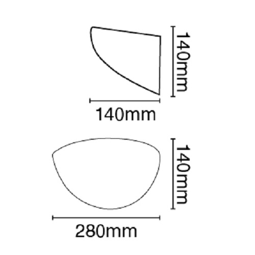 Επίτοιχο γύψινο φωτιστικό 240V E14 VK/09010 - second view